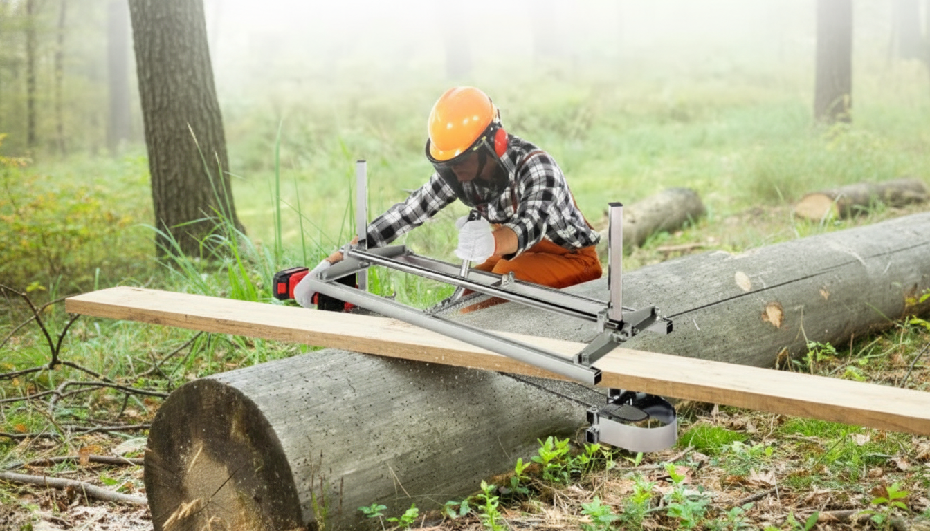 Portable Chainsaw Mill Guide for Straight, Even Boards