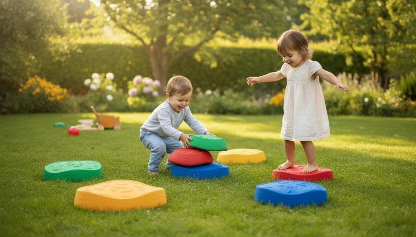 5-Piece Stepping Stones for Kids: Balance Play Ideas