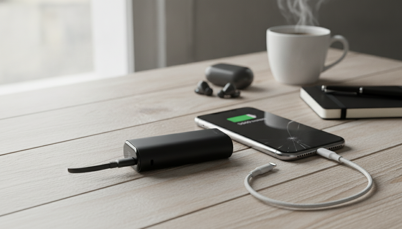 9600mAh 20W USB-C PD Power Bank for iPhone
