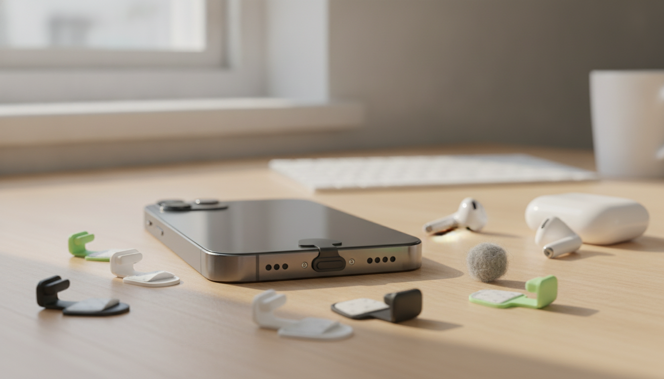 Silicone iPhone Charging Port Dust Cover: Keep Lint Out